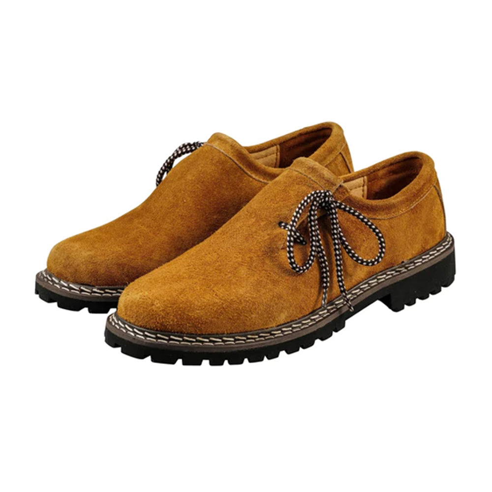 Bavarian Haferl Suede Shoes – Tan