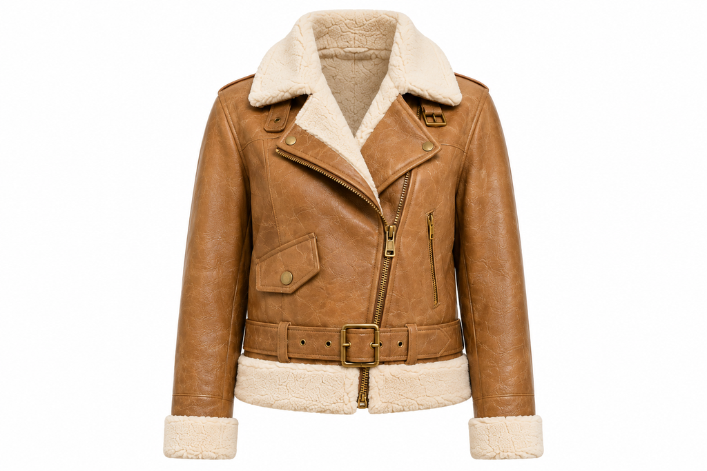 RASHA The Shearling Biker