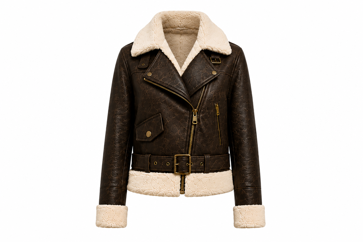 RASHA The Shearling Biker