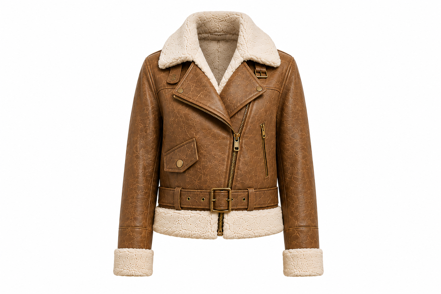 RASHA The Shearling Biker