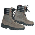 Heritage Lace-Up Leather Boots – Grey/Brown