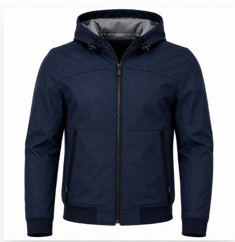 Rasha Hooded Softshell Bomber Jacket