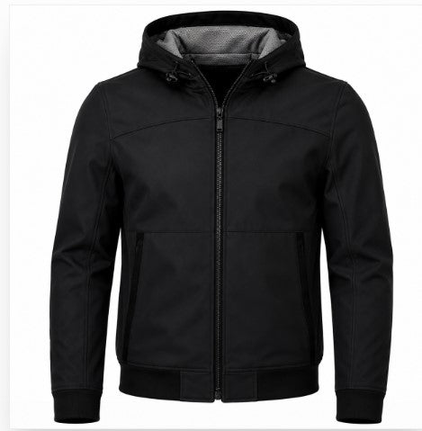 Rasha Hooded Softshell Bomber Jacket