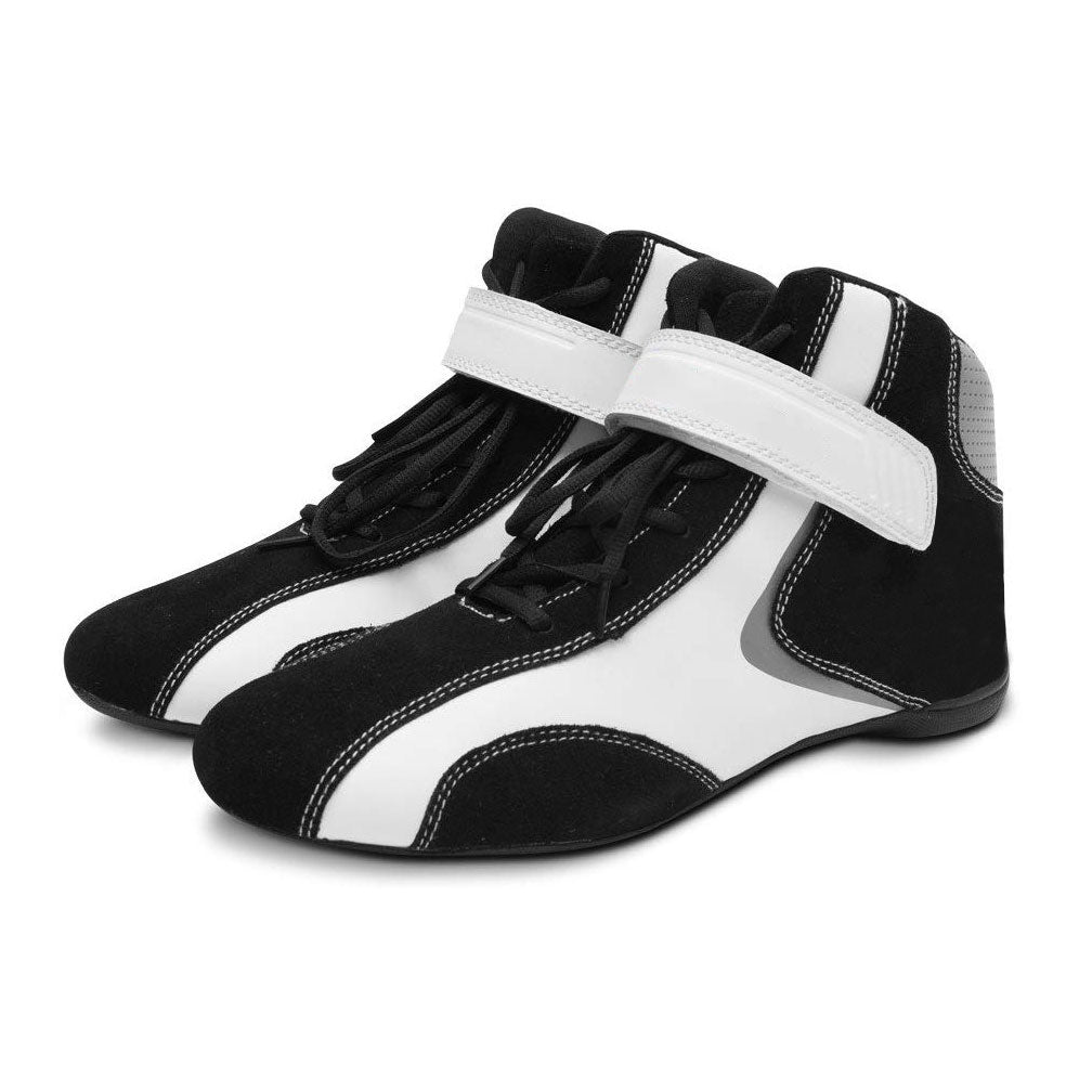 Karting Racing Boots – Black/White Strap
