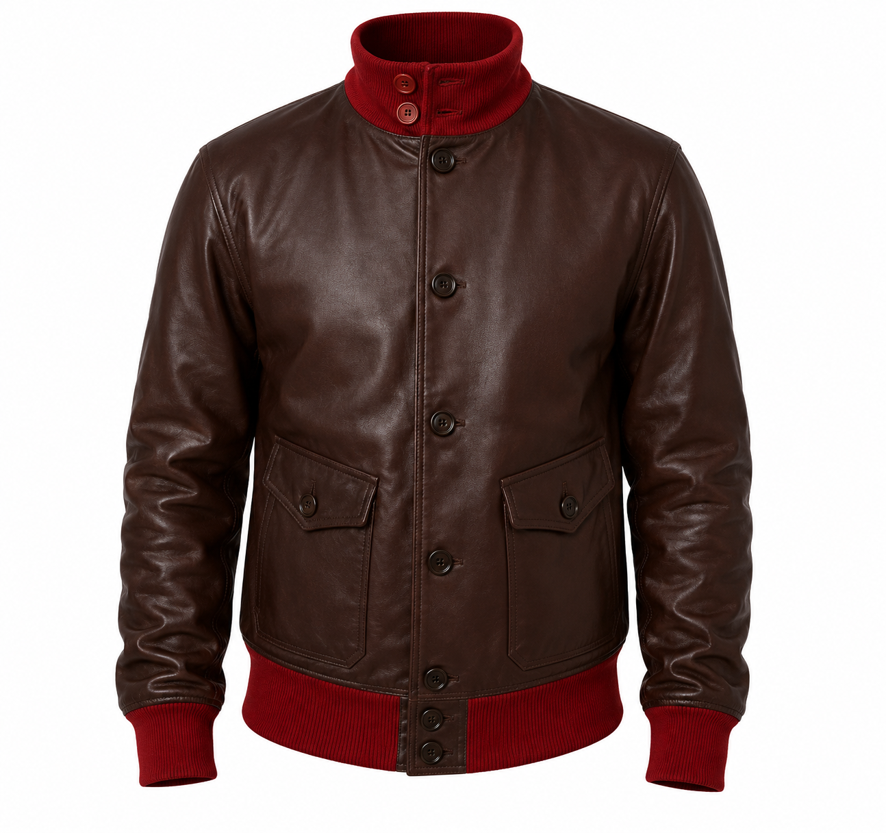 RASHA A-1 Button Bomber Jacket
