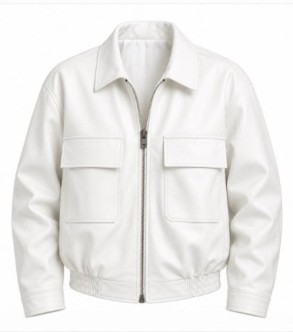 RASHA Boxy Leather Bomber