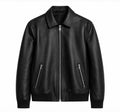 RASHA Classic Collar Leather Jacket