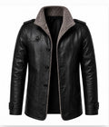 RASHA Shearling-Lined Leather Coat