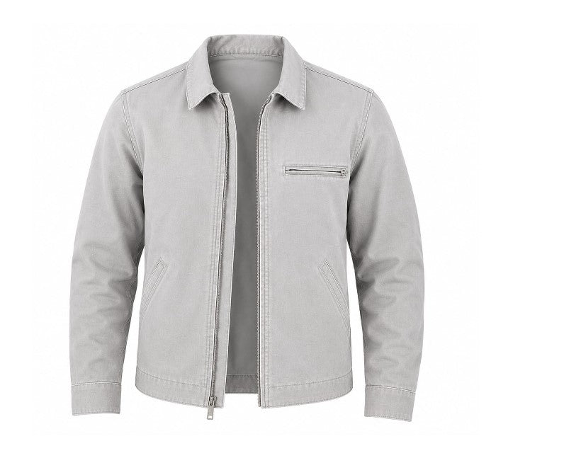 RASHA Washed Twill Zip Jacket