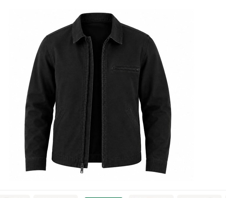 RASHA Washed Twill Zip Jacket