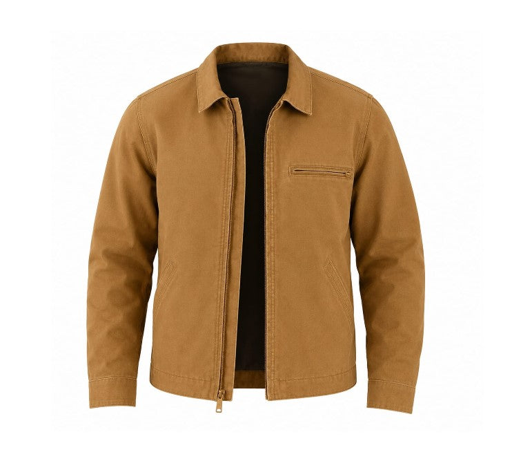 RASHA Washed Twill Zip Jacket