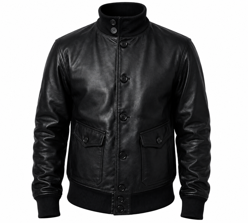 RASHA A-1 Button Bomber Jacket
