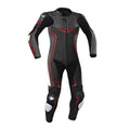 One-Piece Leather Racing Suit - Black/Red